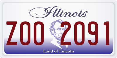 IL license plate Z002091