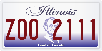 IL license plate Z002111