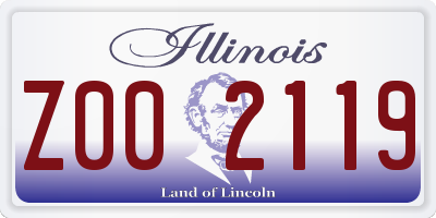 IL license plate Z002119