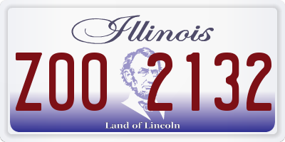IL license plate Z002132