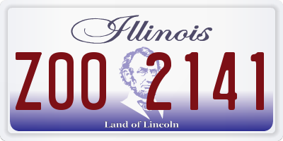 IL license plate Z002141