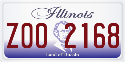 IL license plate Z002168