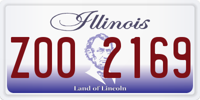 IL license plate Z002169