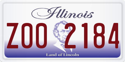 IL license plate Z002184