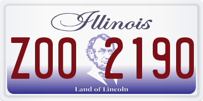 IL license plate Z002190