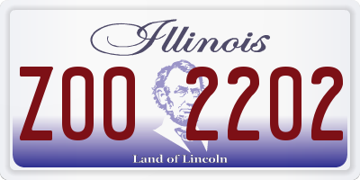 IL license plate Z002202