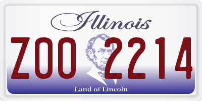 IL license plate Z002214