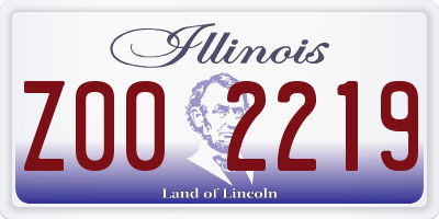 IL license plate Z002219