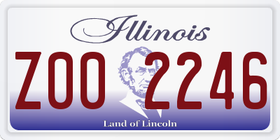 IL license plate Z002246