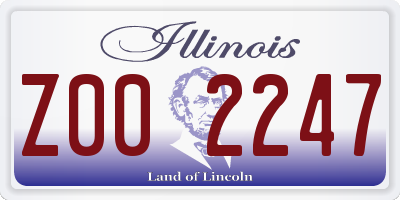 IL license plate Z002247