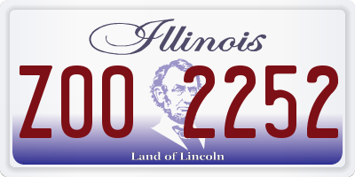 IL license plate Z002252