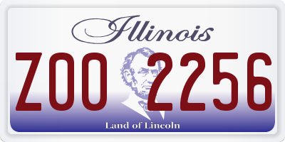 IL license plate Z002256