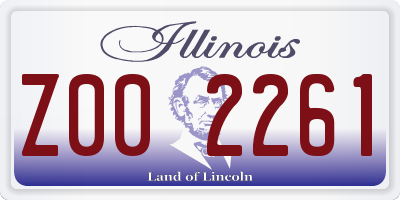 IL license plate Z002261