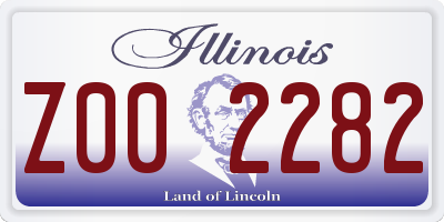 IL license plate Z002282