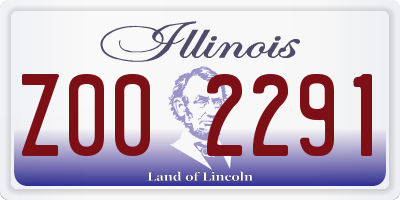IL license plate Z002291