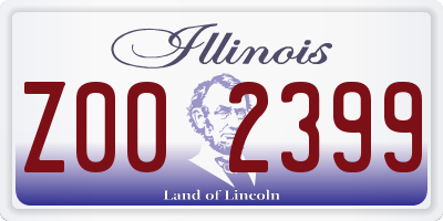 IL license plate Z002399