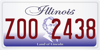 IL license plate Z002438
