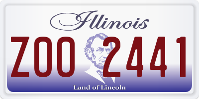 IL license plate Z002441
