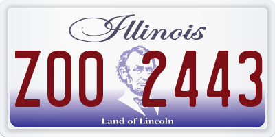 IL license plate Z002443
