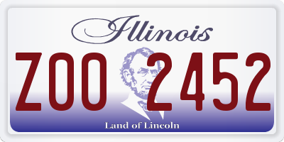 IL license plate Z002452