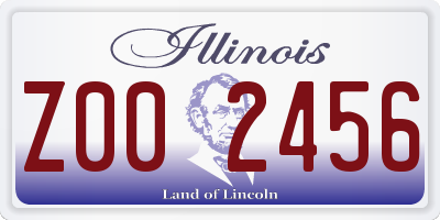 IL license plate Z002456