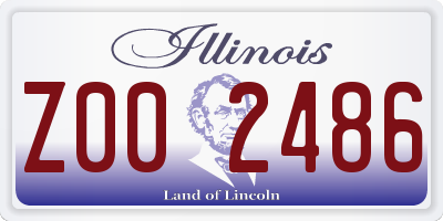 IL license plate Z002486