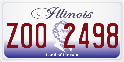 IL license plate Z002498