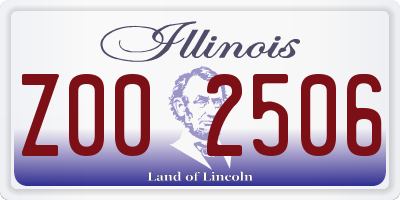 IL license plate Z002506