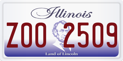 IL license plate Z002509