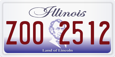IL license plate Z002512