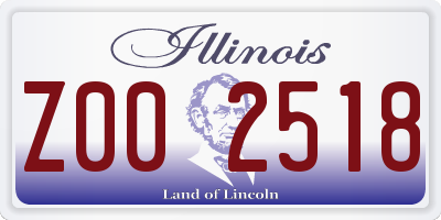IL license plate Z002518