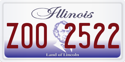 IL license plate Z002522