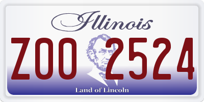 IL license plate Z002524