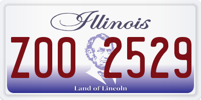 IL license plate Z002529