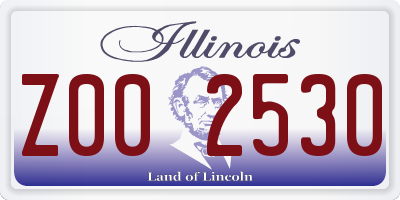 IL license plate Z002530