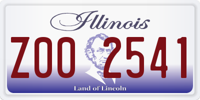 IL license plate Z002541