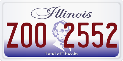 IL license plate Z002552