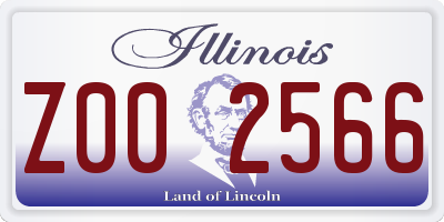 IL license plate Z002566
