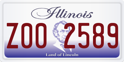 IL license plate Z002589