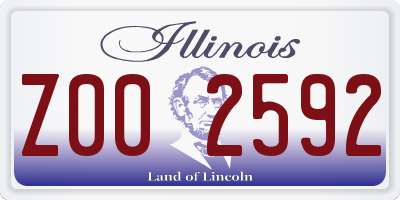 IL license plate Z002592