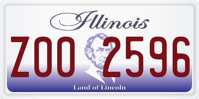 IL license plate Z002596