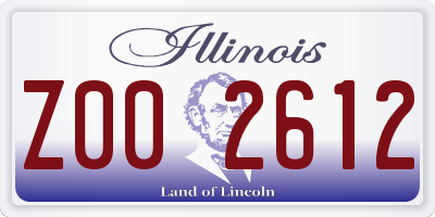 IL license plate Z002612
