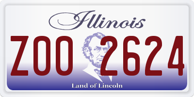 IL license plate Z002624