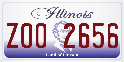 IL license plate Z002656