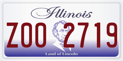 IL license plate Z002719