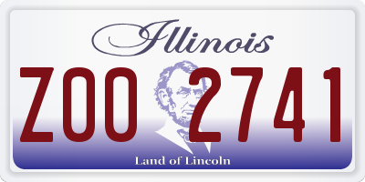 IL license plate Z002741