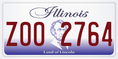 IL license plate Z002764
