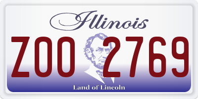 IL license plate Z002769
