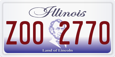 IL license plate Z002770