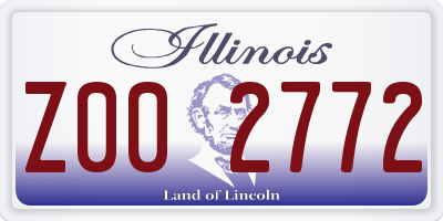 IL license plate Z002772